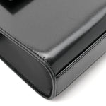 Smooth Calfskin Small Manhattan Shoulder Bag Black