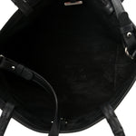 Grained Calfskin Small Park Tote Black