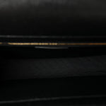 Grain De Poudre Matelasse Chevron Large Monogram Satchel Black