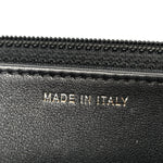 Lambskin Quilted Trendy CC Wallet On Chain WOC Black