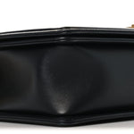 Calfskin Quilted New Medium Boy Flap Black