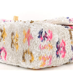 Sequin Logo CC Small Single Flap White Multicolor