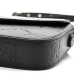 Gilbert Calfskin GG Super Mini Shoulder Bag Black