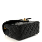 Lambskin Quilted Casino Chips Small Flap Black