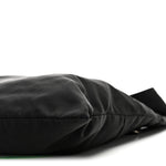 Tessuto Nylon Saffiano Flat Messenger Bag Black