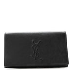 Calfskin Monogram Large Belle De Jour Clutch Black