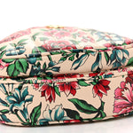 Matelasse Diagonal Brit Roses Print Mini Interlocking G Heart Shoulder Bag Multicolor