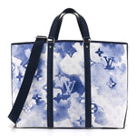 Monogram Watercolor New Tote GM Blue
