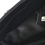 Lambskin Quilted Small Easy Carry Flap Black