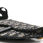 Oblique Saddle Belt Pouch Blue