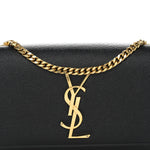 Grain De Poudre Small Classic Monogram Kate Satchel Black