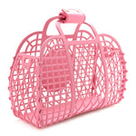 Recycled Plastic Vitello Liberty Matte Small Fendi Basket Rosa