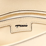 Roxy Calfskin Blondie Chain Shoulder Flap Bag Mystic White