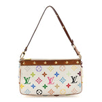 Monogram Multicolor Pochette Accessories White