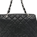 Caviar Quilted Petit Timeless Tote PTT Black