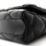 Lambskin Malletage Top Handle GO-14 GM Black