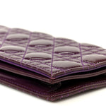 Patent Cannage Lady Dior Convertible Clutch Purple