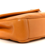 Lambskin Chevron Quilted Small Loulou Bag Sunflower