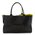 Nappa Maxi Intrecciato Medium Arco Tote Fondant Kiwi