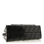 TPU FF Vitello Century Plexiglass Small Runaway Shopper Tote Black