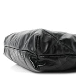 Calfskin Quilted Small Chanel 22 Black