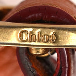 Grained Calfskin Small Marcie Saddle Bag Wood Rose