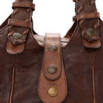 Calfskin Silverado Shoulder Bag Chocolate