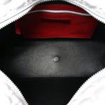 Lambskin Free Rockstud Spike Bowling Bag White