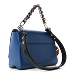 Epi Twist Braided Strap Shoulder Bag MM Bleu Roi