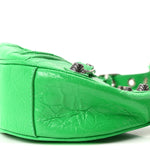 Agneau Arena Le Cagole Shoulder Bag XS Vivid Green