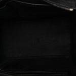Drummed Calfskin Mini Luggage Black