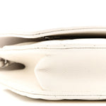 Caviar Quilted Chanel 19 Wallet On Chain WOC White Pink
