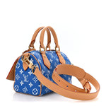 Calfskin Monogram Speedy P9 Bandouliere 20 Blue