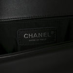 Calfskin Quilted Medium Boy Flap Black