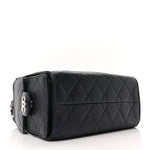 Metallic Caviar Quilted Mini Chanel 25 Handbag Dark Blue