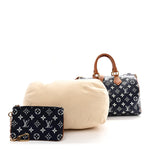 Calfskin Monogram Speedy P9 Bandouliere 30 Indigo