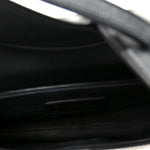Grained Calfskin Mini Saddle Bag Black
