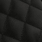Shiny Caviar Quilted Small Duma Pockets Drawstring Backpack Black
