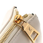 Lambskin Embossed Monogram Coussin PM Beige Cream