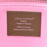 Calfskin Mini Shopper Tote Khaki Green Pink