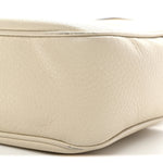 Pebbled Calfskin Small Soho Disco Bag Off White
