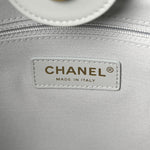 Calfskin Small Deauville Tote Light Grey