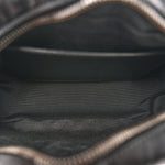 Calfskin Matelasse Monochrome Small GG Marmont Chain Shoulder Bag Black