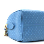 Calfskin Nanogram Embossed Speedy Bandouliere 20 Blue