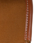 Canvas Calfskin Triomphe Mini Besace Tan