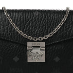 Visetos Medium Patricia Wallet On Chain Black