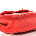 Caviar Quilted Mini Sweet Classic Flap Red