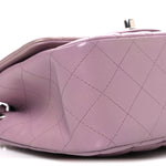 Lambskin Quilted Mini Square Flap Purple