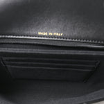 Lambskin Quilted Chanel 19 Chain Flap Wallet Black