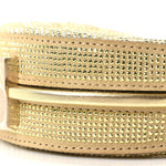 Crystal Vitello Laminato Suede FF Nano Fendigraphy Hobo Charm Platino